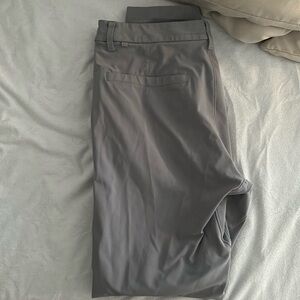 Lululemon commission pant slim warpstream waist 32 color foghorn (gray/steel)